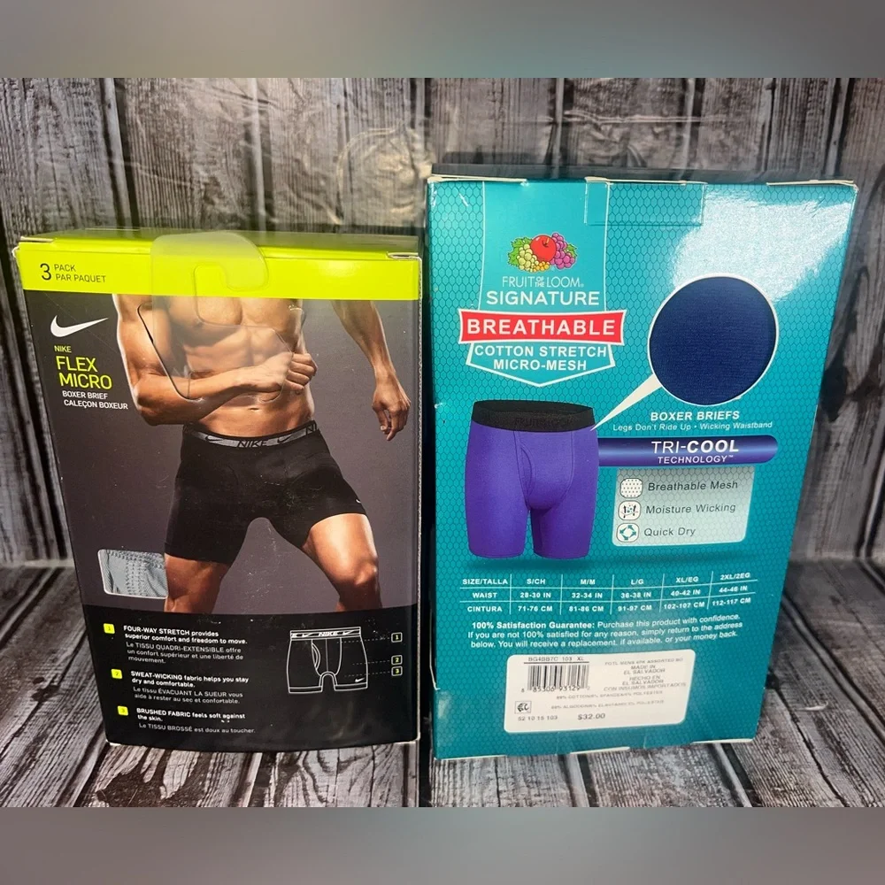 Nike Boxers & Fruit of the Loom Men’s Underwear XL‎ 7-Pack Bundle